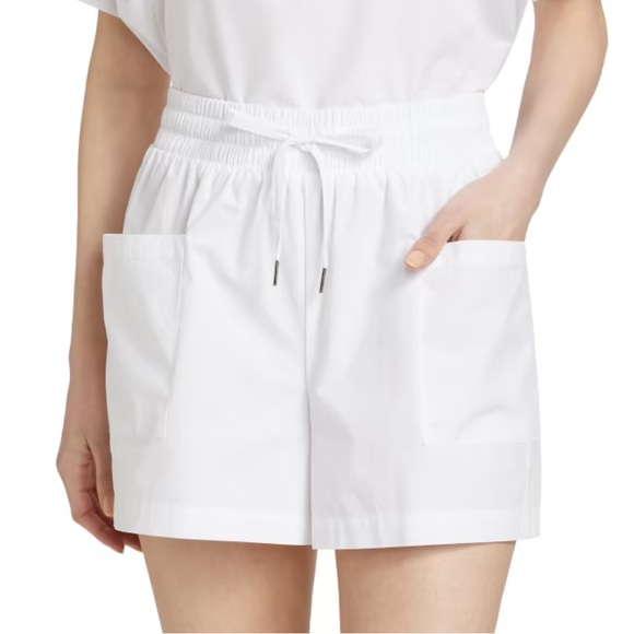 stellae dux Pants - Stellae Dux Cotton Drawstring Shorts in White Size XS NWT